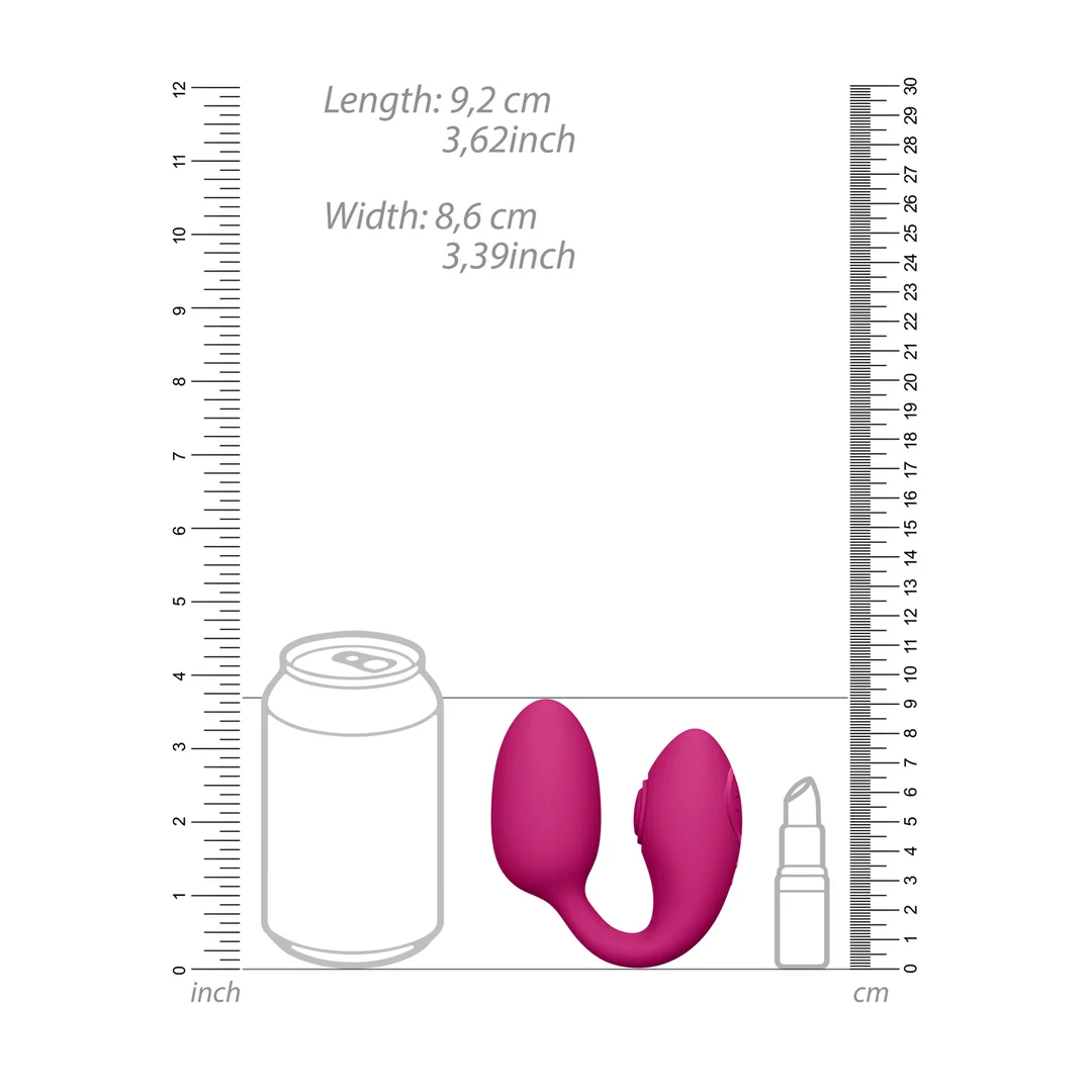 Vibrierender Eiervibrator – duale Stimulation mit 2 Eiern und 10 × 10 Einstellungen – VIVE Rosa VIVE by Shots – Bild 6