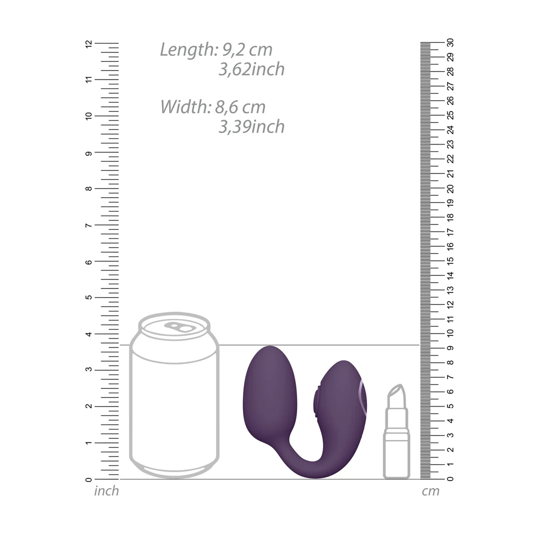 Vibrierender Eiervibrator – duale Stimulation mit 2 Eiern und 10 × 10 Einstellungen – VIVE Rosa VIVE by Shots – Bild 13