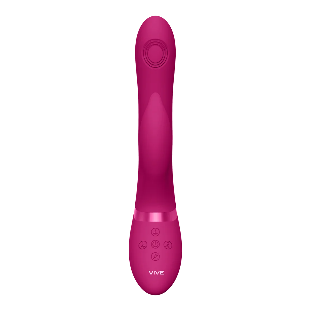 Rabbit Vibrator mit Pulse Wave für G Punkt und Klitorisstimulation – VIVE Lila VIVE by Shots – Bild 4