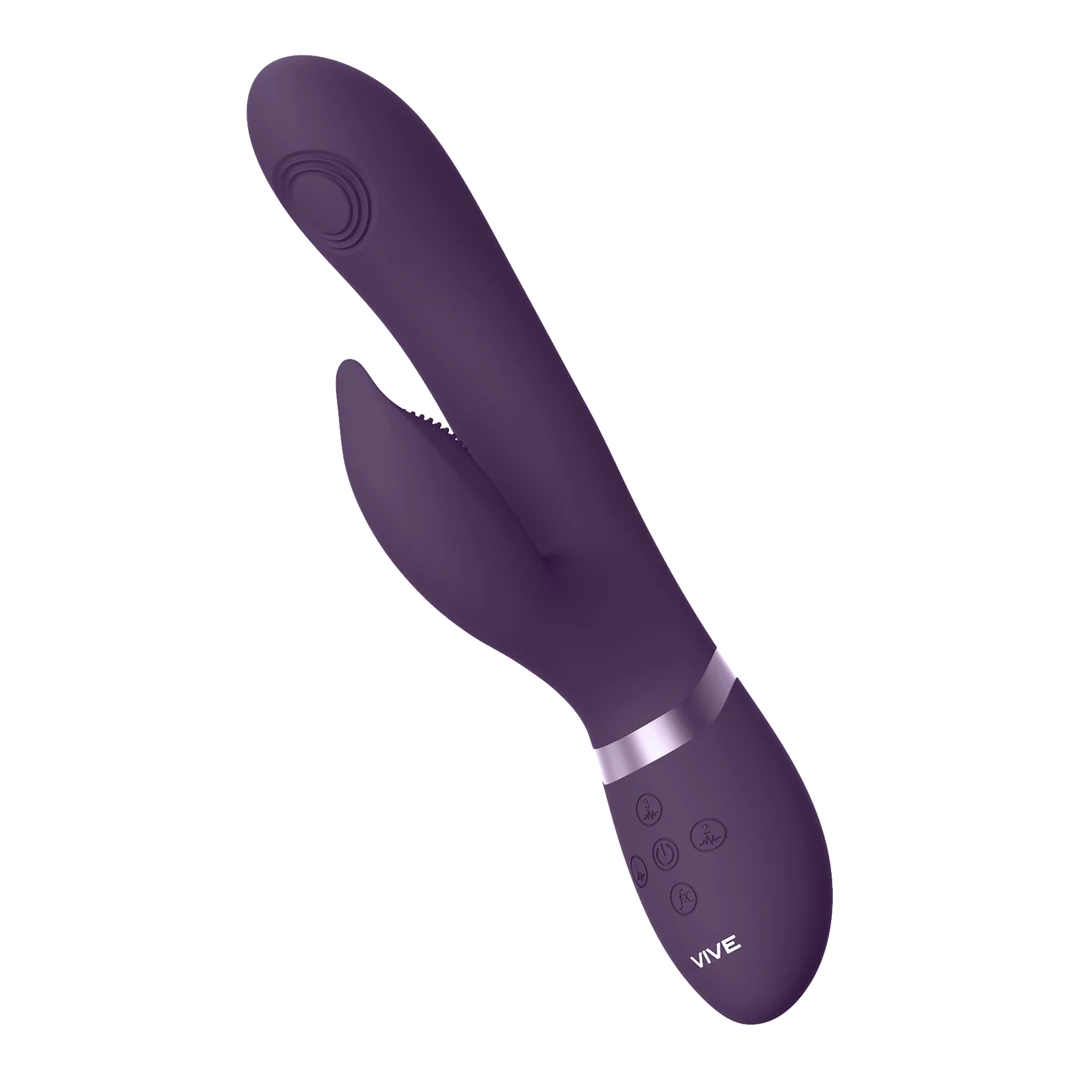 Rabbit Vibrator mit Pulse Wave für G Punkt und Klitorisstimulation – VIVE Lila VIVE by Shots – Bild 11