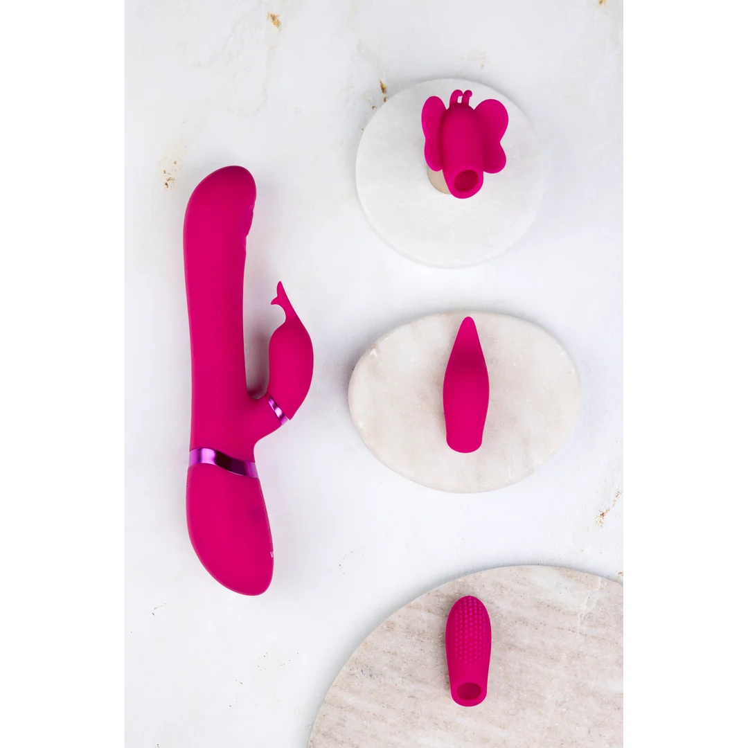 Rabbit Vibrator – Stimulation mit Pulse Wave für G Punkt und Klitoris – VIVE Etsu lila VIVE by Shots – Bild 6