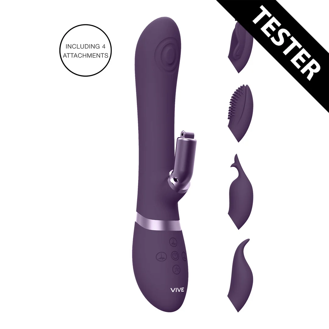 Rabbit Vibrator – Stimulation mit Pulse Wave für G Punkt und Klitoris – VIVE Etsu lila VIVE by Shots – Bild 1
