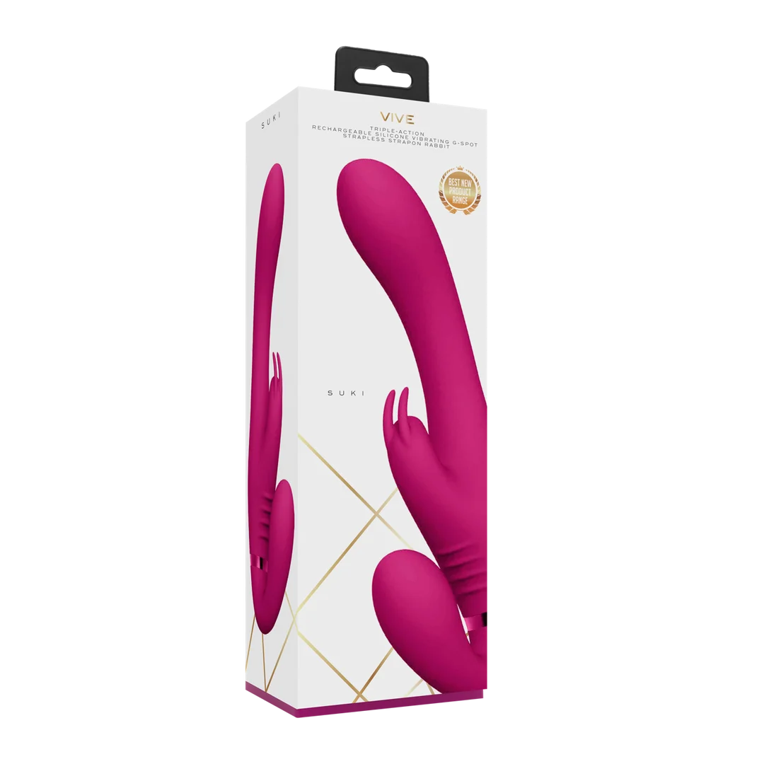 Strapless Vibrator – Stimulation zu zweit für Paare – VIVE Suki, Rosa, VIVE by Shots – Bild 2