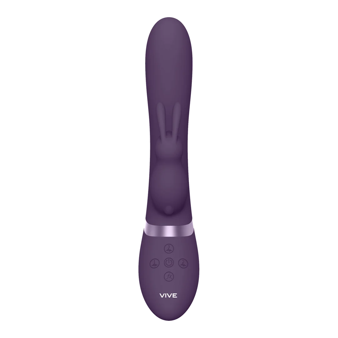 Rabbit Vibrator – aufblasbarer G Punkt + 10 Einstellungen – VIVE Schwarz VIVE by Shots – Bild 3