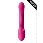 Rabbit Vibrator mit dualer Pulswelle und Höhepunkt Taste – VIVE by Shots, Rosa, VIVE by Shots