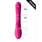Rabbit Vibrator mit dualer Pulswelle und Höhepunkt Taste – VIVE by Shots, Rosa, VIVE by Shots – Bild 4