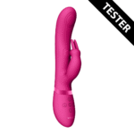 Rabbit Vibrator mit dualer Pulswelle und Höhepunkt Taste – VIVE by Shots, Rosa, VIVE by Shots – Bild 5