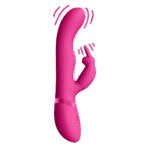 Rabbit Vibrator mit dualer Pulswelle und Höhepunkt Taste – VIVE by Shots, Rosa, VIVE by Shots – Bild 7