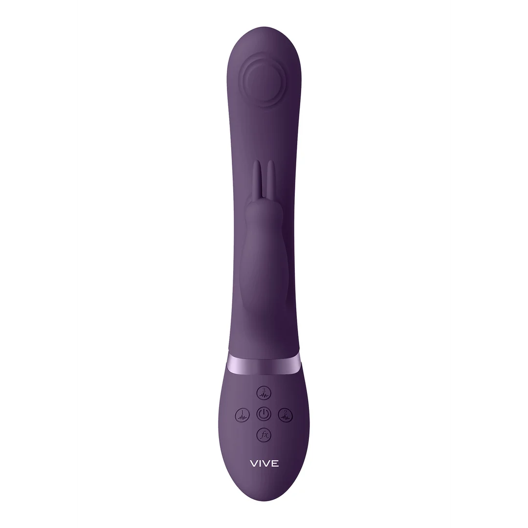 Rabbit Vibrator mit dualer Pulswelle und Höhepunkt Taste – VIVE by Shots, Rosa, VIVE by Shots – Bild 14