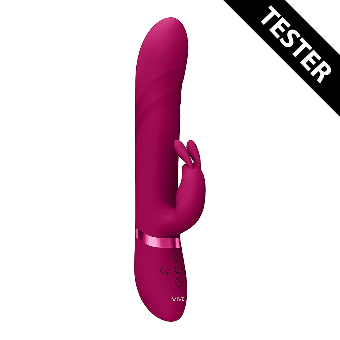 VIVE053PNKTEST_1_1 Rabbit Vibrator – vibrierende Spitze und rotierende Perlen – VIVE by Shots, rosa VIVE by Shots – Bild 1