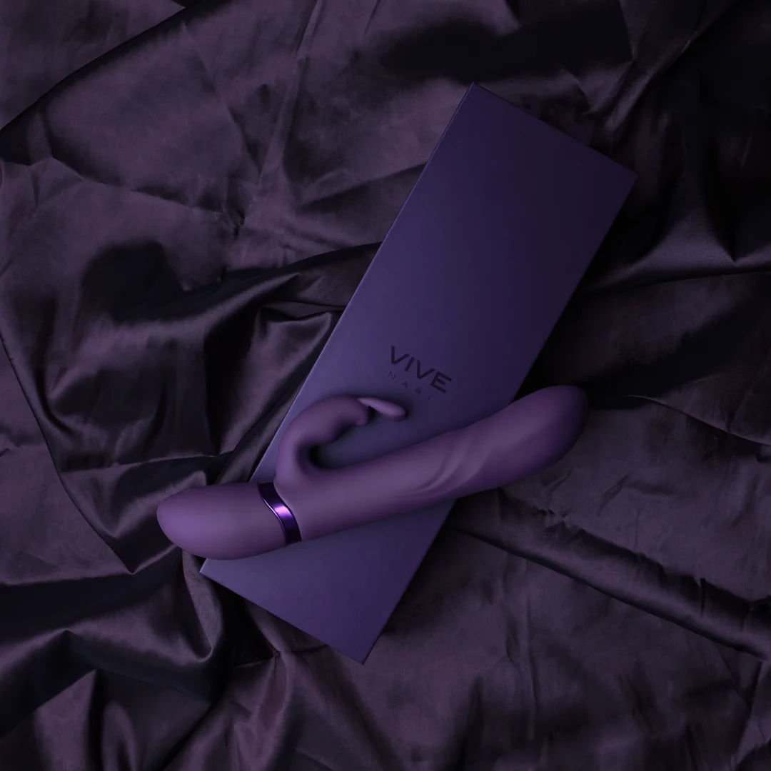 Rabbit Vibrator – vibrierende Spitze und rotierende Perlen – VIVE by Shots, rosa VIVE by Shots – Bild 12