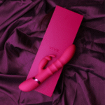Rabbit Vibrator mit auf und ab beweglichen Ringen – VIVE lila VIVE by Shots – Bild 6