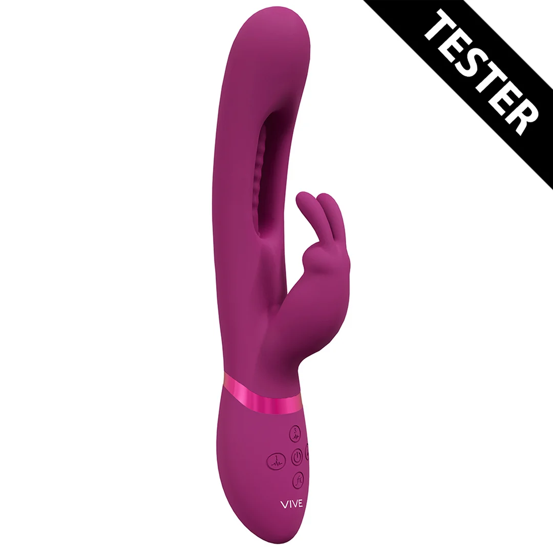 Rabbit Vibrator – Triple Motor mit G Punkt Flapper – VIVE, Rosa, VIVE by Shots – Bild 1
