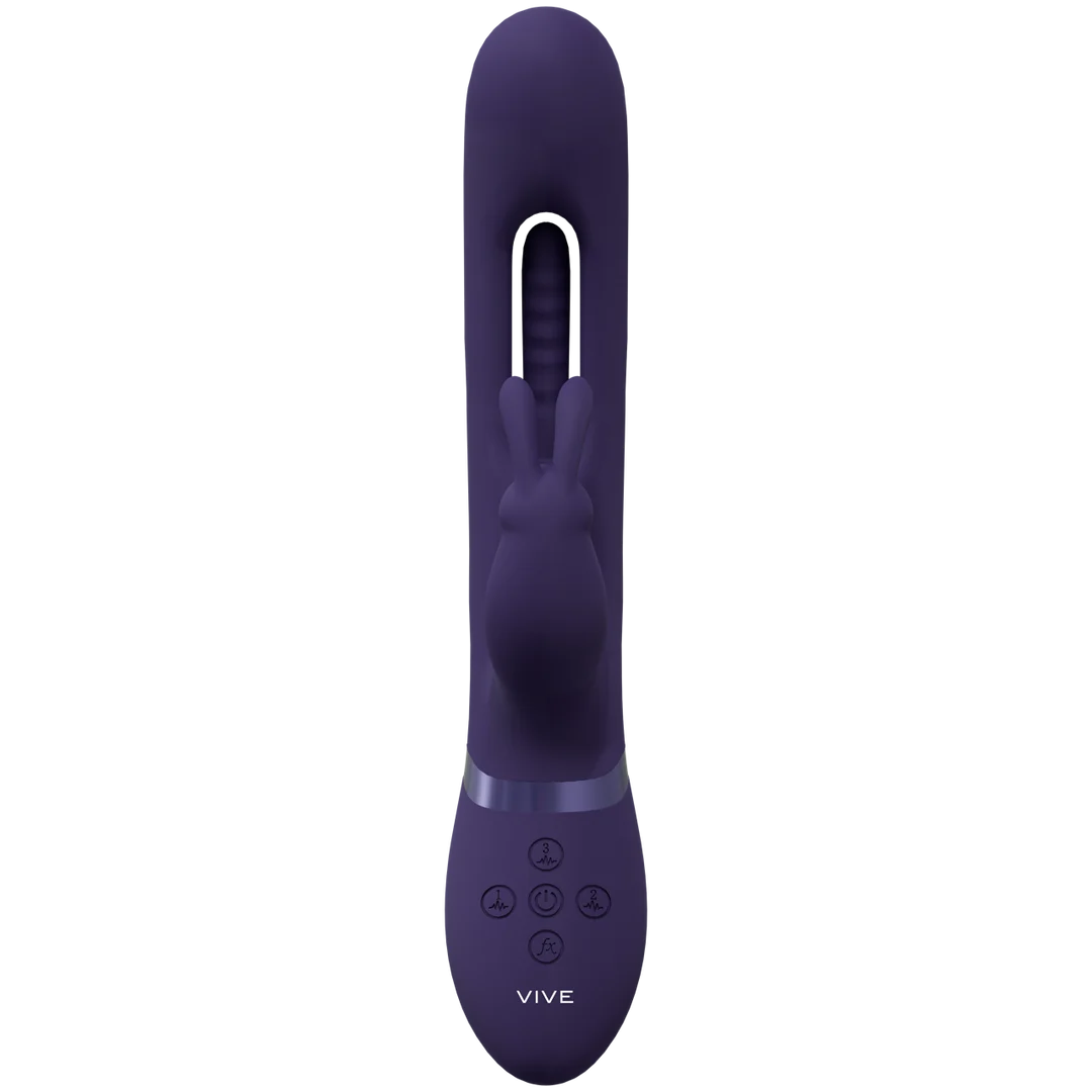 Rabbit Vibrator – Triple Motor mit G Punkt Flapper – VIVE, Rosa, VIVE by Shots – Bild 10