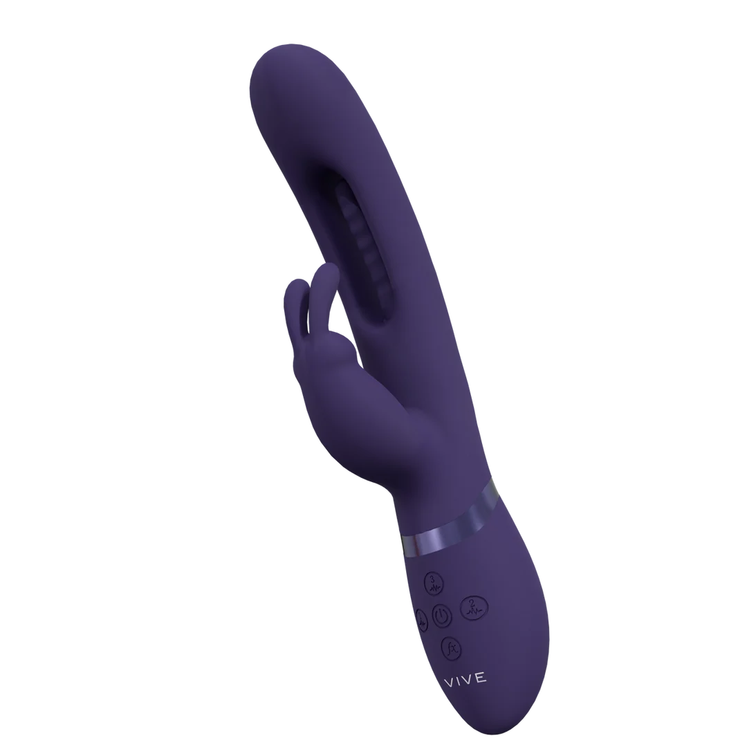 Rabbit Vibrator – Triple Motor mit G Punkt Flapper – VIVE, Rosa, VIVE by Shots – Bild 11