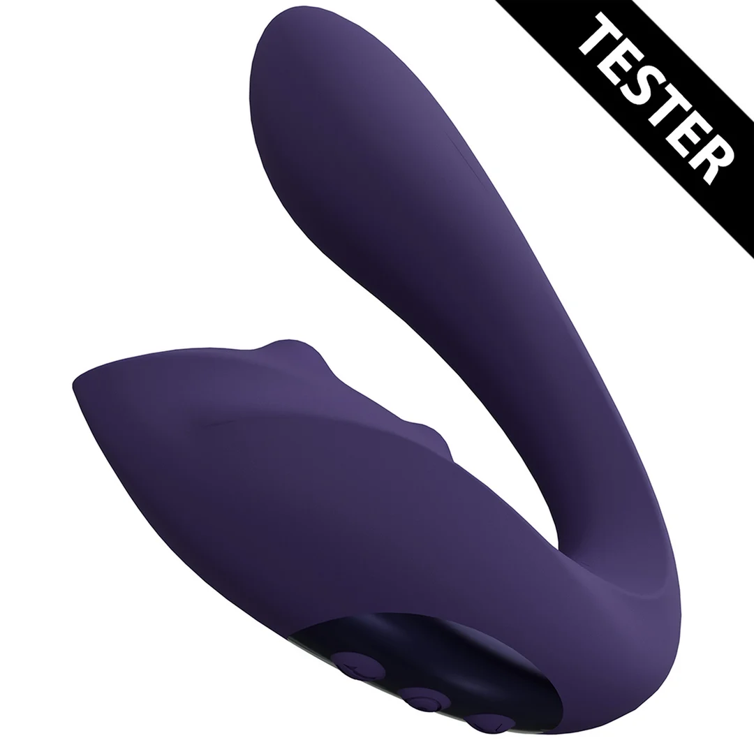 VIVE059PURTEST_1_1 Rabbit Vibrator mit Doppelmotor und Massageperlen – VIVE Yuki Lila VIVE by Shots – Bild 1