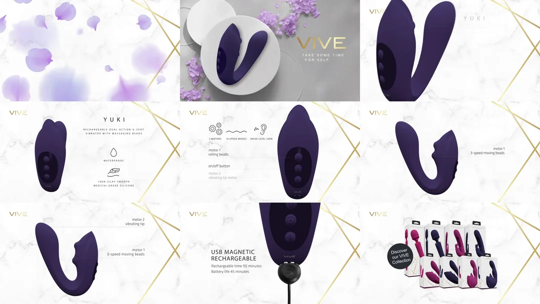 G Punkt Vibrator mit massierenden Perlen – Rosa VIVE by Shots – Bild 11