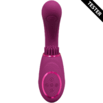 G Punkt Vibrator – drei Motoren mit Pulse Wave und vibrierenden Bürsten – VIVE by Shots, rosa – Bild 2