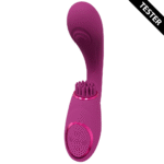 G Punkt Vibrator – drei Motoren mit Pulse Wave und vibrierenden Bürsten – VIVE by Shots, rosa – Bild 3