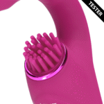 G Punkt Vibrator – drei Motoren mit Pulse Wave und vibrierenden Bürsten – VIVE by Shots, rosa – Bild 5