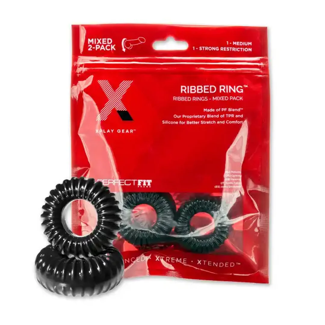 XP-10B_1_1 PerfectFit Blend Premium Stretch Ribbed Ring Slim – Bild 1